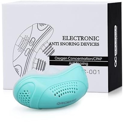 Anomidry antirussamento uomo Dispositivo anti-russamento da 2 pezzi, dispositivo anti-russamento elettrico a doppio vortice intelligente a 3 velocità, sicuro e confortevole, migliora la qualità del so