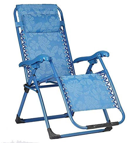 Klappstühle Chaiselongue Sommersessel Klappbare Mittagspause Siestastol Balkon Freizeit Faulen Couch Haus Ältere Tragbarer Stuhl, Blau Klappstuhl,Liegestuhl To Pursue Glück
