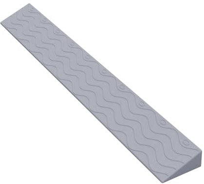 QYMLSH Anti-Rutsch-Türrampe, Türschwellenrampe, Gummirampen for Türschwellen, Rampen for Rollstühle, Dreieckiges Bergaufbrett, Türrampen for Rollstühle 2,5cm Creme(Grau,3cm)