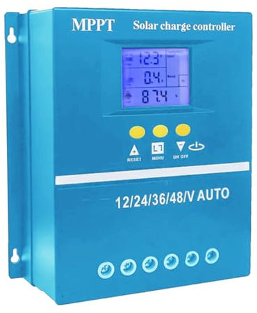 Maximum Power Point Tracking Solarregler 12/24/36/48 V Automatische Identifikation Intelligentes Photovoltaiksystem Solarladeregler LCD-Display mit Hintergrundbeleuchtung