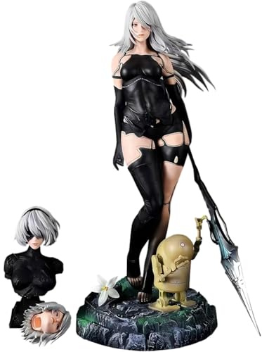 Xinnice Anime A2 2B Große Figur, No.2 Type B Büste Statue, Automata A2 Actionfigur mit Kopf Zubehör, PVC 48cm Sammlerstück Modell Ornamente Geschenke