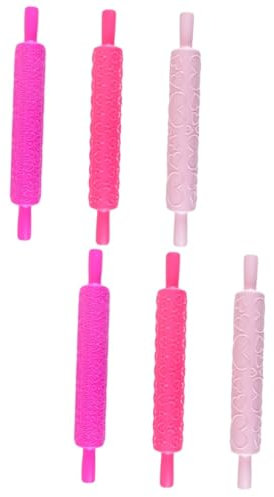 Amosfun 2 Set Amore Mattarello Stampo Per Chiffon Cake Taglierina A Reticolare Da Forno Per Per Pizza Mattarello Per Roti Kit Plastica 3 Pezzi * 2