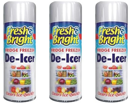 MIXEL Fridge Freezer De-Icer, Fast-Acting Spray, Multipurpose, Convenient And Reliable, Quick Ice Remover Fridge Cleaner, 200ML, (3)