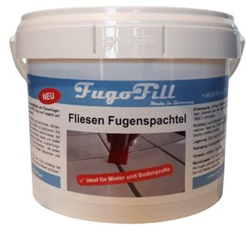 Fliesana FugoFill Mastic à joints amovible pour carrelage | Protection pour joints de carrelage sur tapis, stratifié, vinyle et PVC | Facile à appliquer et à enlever | Pour appartements en location et