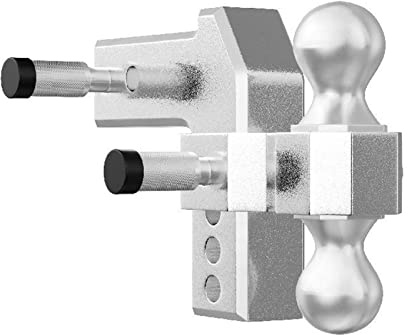 Enganche de remolque ajustable compatible con receptor de 2 pulgadas, enganche de montaje de bola de caída de 4 pulgadas, capacidad de remolque de 12500 LBS for las necesidades más comunes(8inch)