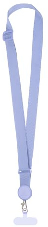 PATIKIL Adjustable Phone Lanyard, 1 Pack Polyester Crossbody Phone Strap Universal Cellphone Lanyard with Patch Neck Strip for Most Smartphones, Purple