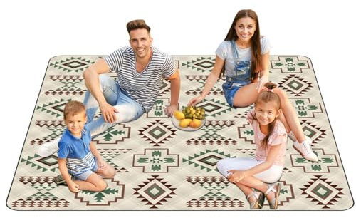 Coperte da picnic impermeabili - Tappetino per esterni, pratico tappeto impermeabile, ad asciugatura rapida, per attività all'aperto, campeggio, escursionismo, giardino, lago piscina