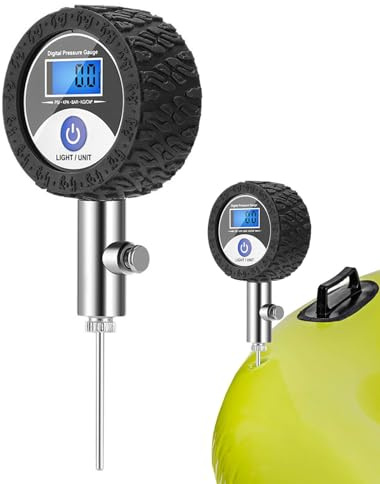 Medidor De Presión De Balones | Bomba Infladora Digital Con Manómetro | Pequeño Instrumento De Prueba Para Fútbol Voleibol Bicicleta Deportes Hogar Exterior