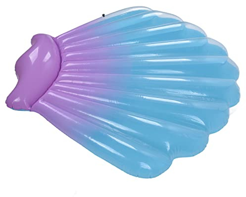 aqxreight Lit en Forme de Coquille Gonflable pour la Piscine, Le Lac ou la Relaxation de la Plage