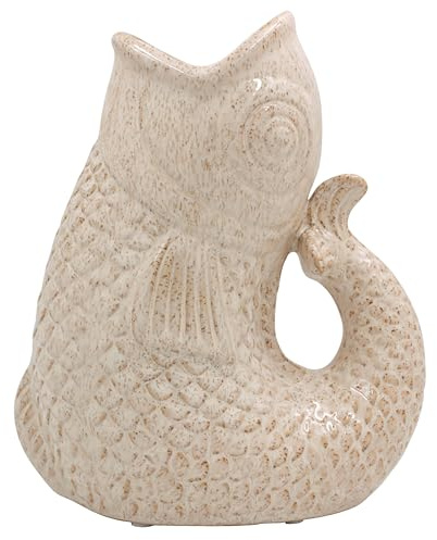 Lesser & Pavey - Jarra Decorativa de cerámica para Ramos Frescos o Artificiales, 23 cm, Elegante jarrón Grande
