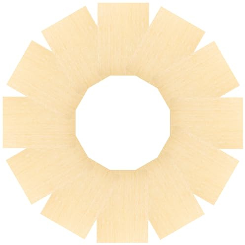 LOLIPPYY 15 Fogli Pavimentazione Legno Sottile A5 per Modelli Architettonici, Accessori Fai da Te per Case delle Bambole in Miniatura, Materiali per Diorami e Micro Paesaggi Artigianali