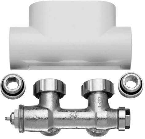 Kermi Ventilhahnblock Eckform; weiß; ZV00410001