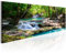 decomonkey Bilder Wasserfall 150x50 cm XXL 1 Teilig Leinwandbilder Bild auf Leinwand Vlies Wandbild Kunstdruck Wanddeko Wand Wohnzimmer Wanddekoration Deko Wald Natur Landschaft