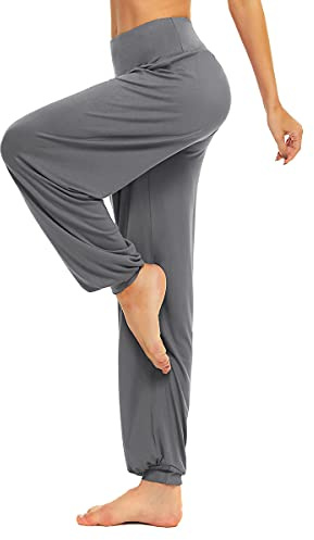BeautyWill Haremshose Jogginghose Yoga Pilates Hosen Freizeithosen Weiche Modal Hose für Damen
