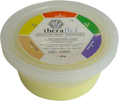 Theraflex Therapieknete 85 g | soft | gelb | Handübungsknete
