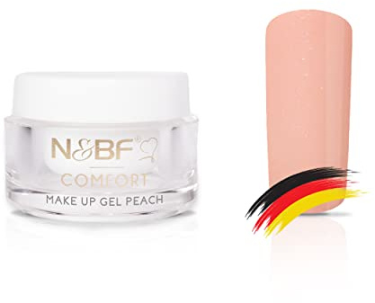 N&BF 5ml Comfort Line Make Up Gel Peach | hochwertiges Profi Covergel mittelviskos | Camouflage Gel für die Modellage von Gelnägeln | Professionelles Nagelgel Made in Germany