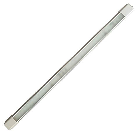 Marvix LED-Streifenleuchte 12 V 24 V, weiße Stange, 468 mm, Lampe – Ein-/Aus-Schalter & vorverdrahtete Kabel – Beleuchtung für Wohnmobil, Wohnwagen und Boot