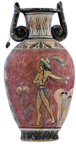 Prinz von Lilien Minoan Fresco Malerei Knossos Vase Antike griechische Keramik Ceram