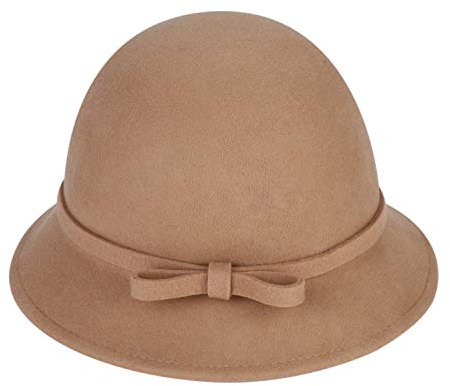 Wintermütze Damen Mädchen Filzmütze Kunstwolle Fischerhut Klassischer Schlapphut Glockenhut Herbst Winter Eimer Hut Fedora Hut Frauen Casual Hut Einfarbige Damenmütze Warme Kappe für Outdoor Freizeit