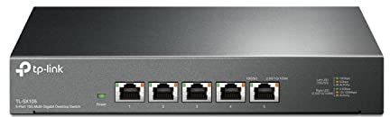TP-Link TL-SX105 | 5 Port 10G/Multi-Gig Unmanaged Ethernet Switch | Desktop/Wall-Mount | Plug & Play | Fanless | Sturdy Metal Casing | Speed Auto-Negotiation, Free Expert Help