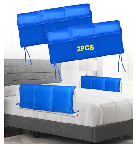 NEAUDE Bed Rail Covers for Hospital Bed Elderly Adults Bumper Seniors Guard Rail Bumpers Pads Bed Protector Side Padded Cover Bed Rail Padding Rails Not Included, Padded Cover Only (32x12inch, 2 PCS)