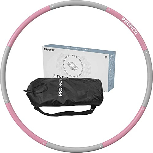 PROIRON Smart/Hula Hoop Reifen Erwachsene, Hullahub Reifen mit Gewicht, Hula Hoop Reifen Kinder, 1,2/1,8kg und 73-98cm Schaumstoff, Einstellbar Hula Hup Reifen