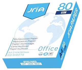 A4 Paper Office Lot de 500 rames de 500 feuilles de papier multifonction pour imprimante laser 80 g/m² Blanc