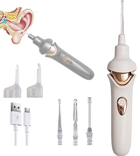 Safe & Painless Electric Ear Scoop - 5-In-1 Cordless Vacuum for Whole Family - Removes Earwax with Ease - Children's Ear Cleaning Tool