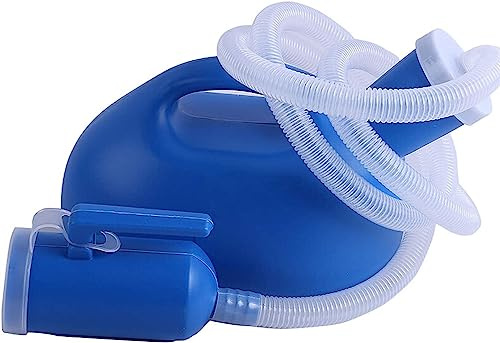 GINTON Urinflasche, Notfall-Urinal, Toilette, 2000 ml, für Männer, Männer, Bett, Urinflasche mit 1,6 m Schlauch