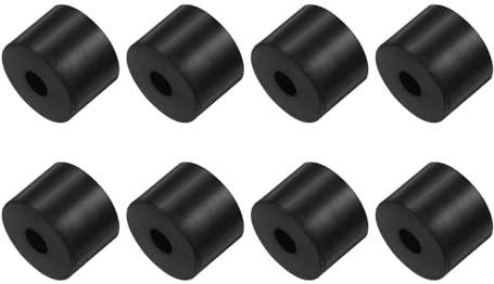 Kozelo 8 Pezzi Distanziali in Gomma [12x30x40mm] Cuscinetti Isolanti Antivibranti, per Accessori Casa Auto Barche in Neoprene, Nero