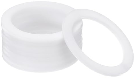 PATIKIL Flat Washers, 50 Pcs 39mm OD 30mm ID 2mm Thickness PTFE Seal Washers Flange Gasket Sealing Gasket for Faucet Pipe Water Hose