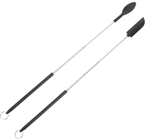 CIYODO Ergonomic Mini Silicone Spatula Cooking Spoon Baking Spatula Jam Portable Easy to Clean