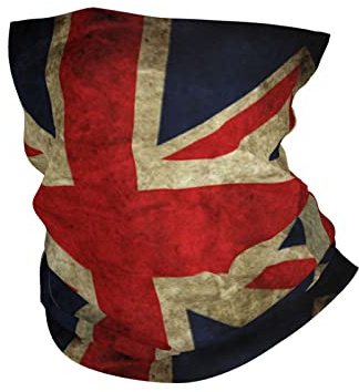 Herren Damen Gesichtsdekoration Union Jack-Flagge Schlauchschal Hochelastisch Gesichtsschutz Winddichter Röhrenschal Für Lauf Radfahr Klettern