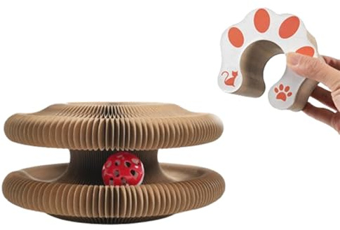 Yilceemy Magic Organ Kitten, Tabla de Rascar para Gatos Jóvenes, Rascador para Gatos Carton, Rascador para Gatos para Moler Garras, Protección de Muebles