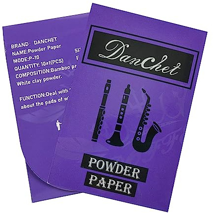 Instrumenten-Pulverpapier für Holzblasinstrumente, geeignet für Klarinette, Flöte, Oboe, Saxophon, Fagott, Piccolo…