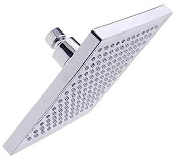 HOMSFOU Led Duschkopf Quadratisch 20cm Mit Farbwechsel Led Abs Material Ohne Externe Stromversorgung Badezimmerdusche