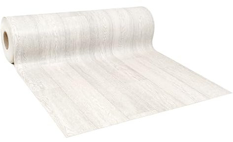 GIURI TESSUTI - Pavimento PVC BASIQ - Rivestimento in Vinile H 100cm, Venduto al Metro Lineare per Uso Residenziale Leggero - Impermeabile, Facile da Pulire, Superficie Antiscivolo (ELARIN SNOW)