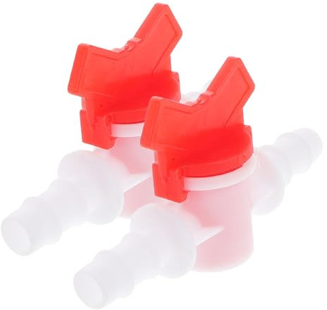 HEALEEP 2pcs Barbed Ball Valve Internal Thread Hose Barb In-line Ball Valve Shut-off Switch Micro Irrigation Pipe Water Switch Controller