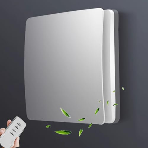 Vcyex Extractor De Aire，Extractores De Aire De Baño con Válvula Antirretorno Y Mando A Distancia，Ventilador Silencioso De Baño，Ventilador Extractor CocinaWhite,6IN