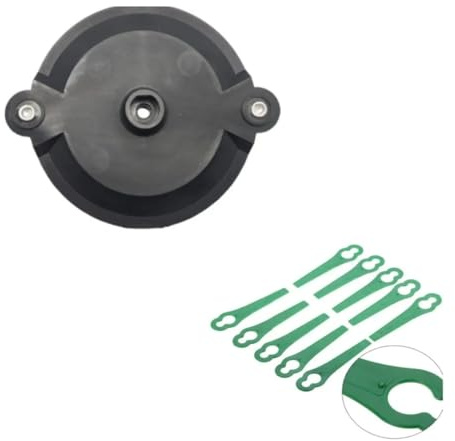 AOIUU Adatto for Parkside for Prta 20li A1311046 1 pz Testina di Taglio Erba 18 pz Lame for decespugliatore Verde Parti(Cutter Head Blades)