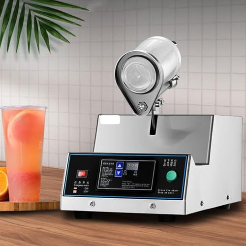 Máquina eléctrica de coctelera de té con leche, sin derrames, tiempo de 0 a 180 segundos, capacidad de 350 a 700 ml, ideal para batidos y cócteles