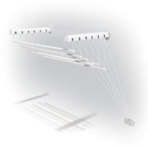 Generico Stendibiancheria Lift 120, 7 Metri di Lunghezza, Stendino da Muro