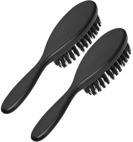 SOIMISS 2stücke Bartbürste Mit Weichen Borsten Für Männerpflege Haarbürste Zum Stylen Und Reinigen Für Zuhause Und Reise Metallkamm Für Bartpflege Und Schuppenentfernung