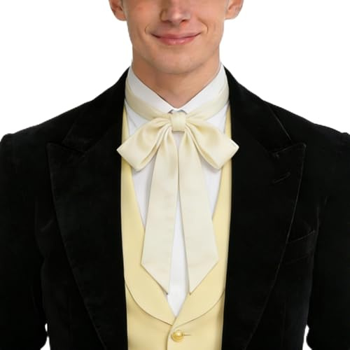 ANDHOM Elegant smal silkesscarf, multifunktionell lång tygband, 200 x 5 cm, Regency Cravat, viktoriansk ascot, renässanshalsduk, mode hårtillbehör, cosplay kostym slips, BEIgE, en storlek