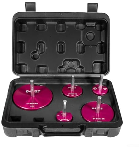 Kit de escariador de tubos PPR con eje hexagonal de 3/8 pulgadas para taladros de 1/2 pulgada, herramienta de ahorro de accesorios de aleación dura para limpiar tubos de PVC, CPVC, ABS (1.25, 1.5, 2