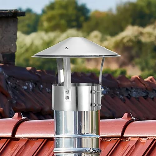 Cappello per Della Stufa Copertura Per Camino Conico Cappa In Acciaio Inox, Cappucci del Camino, 10 11 12.5 13.0cm Tappo Per Terminale, Per Prese D'aria Sul Tetto, Stufe E Camini(11cm)