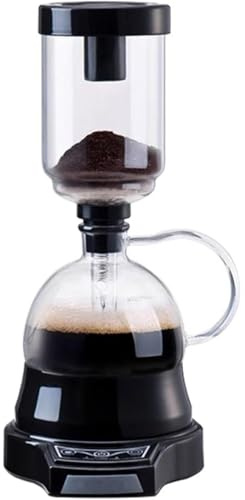 Electric Siphon Coffee Maker, 400ml Vacuum Coffee Brewer with Auto Timer, 60s Extraction, 2 Power Levels, for Home or Office