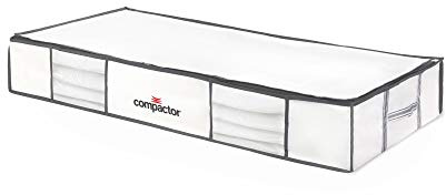 Compactor - Extra-flache Vakuum-Aufbewahrungstasche Größe XL - Decken, Kissen, Kleidung und Bettwäsche komprimieren - Bis zu 75% Platz sparen - Ideal für Aufbewahrung unter dem Bett