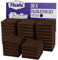 Filzada® 36x Almohadillas de Fieltro Adhesivo - 25 x 25 mm Cuadrados - Marrón - Patines de Muebles Profesionales de Fieltro con un Poder Adhesivo Ideal
