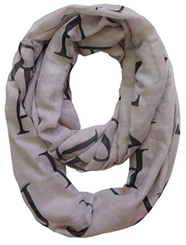 Lina & Lily Damen Loop Schal Tuch Schlauchschal Rundschal mit Englische Buchstaben